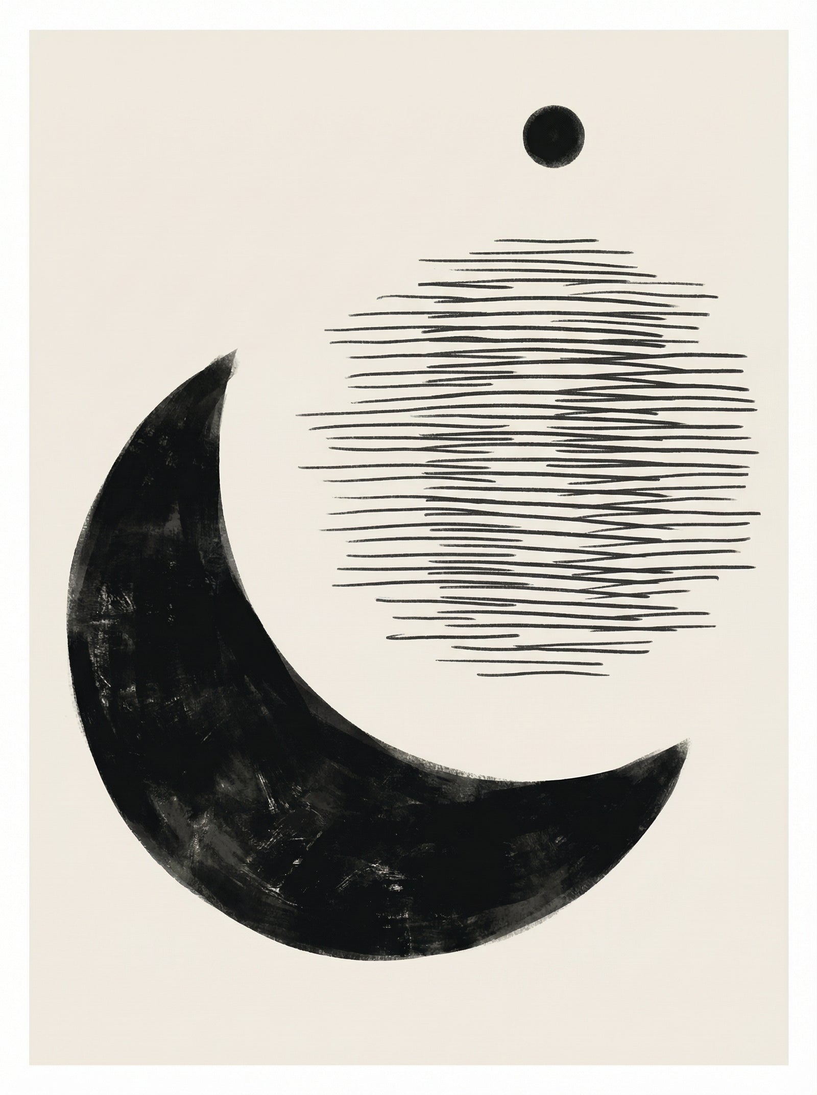 Poster in black frame