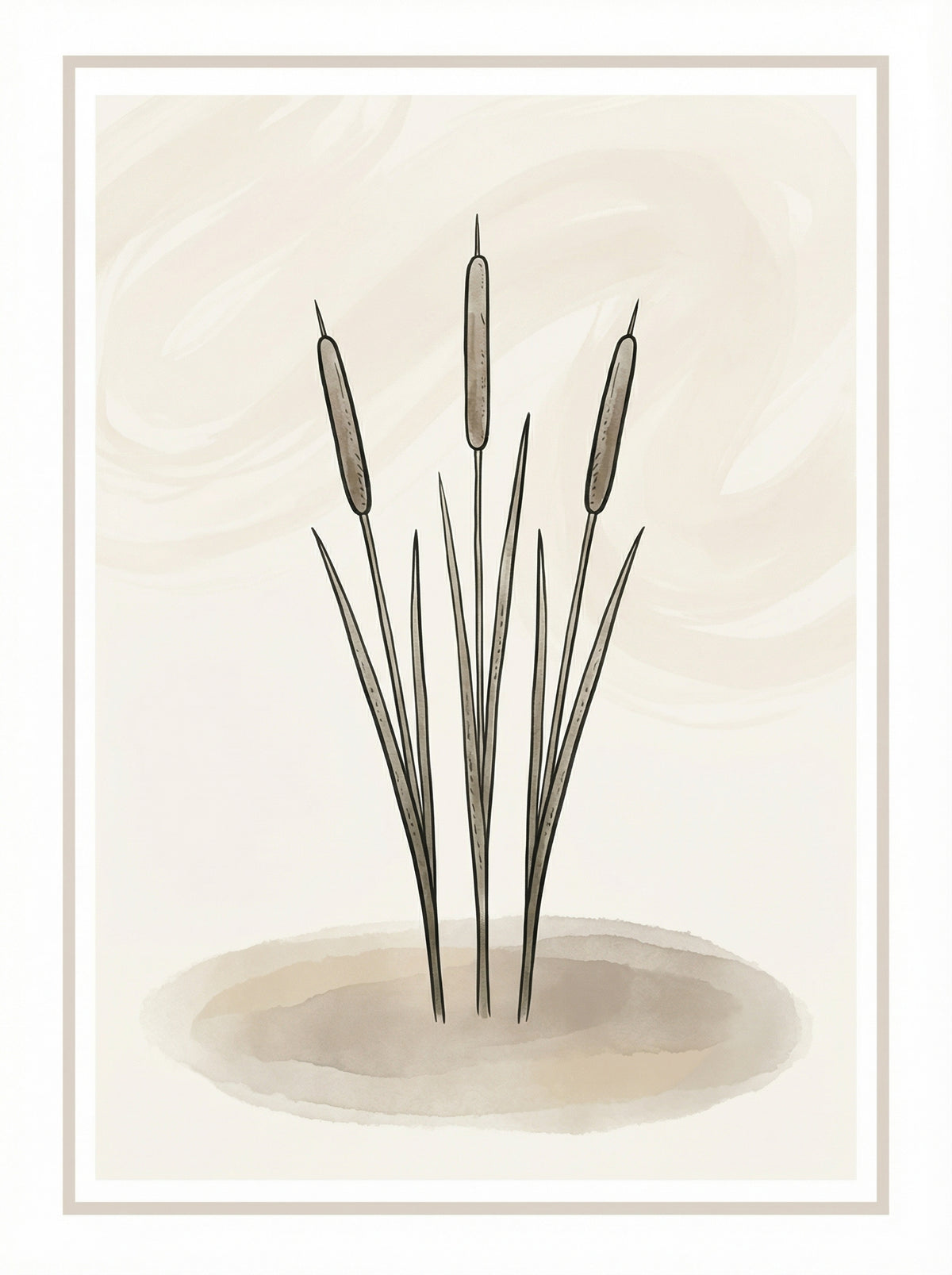 Poster in black frame