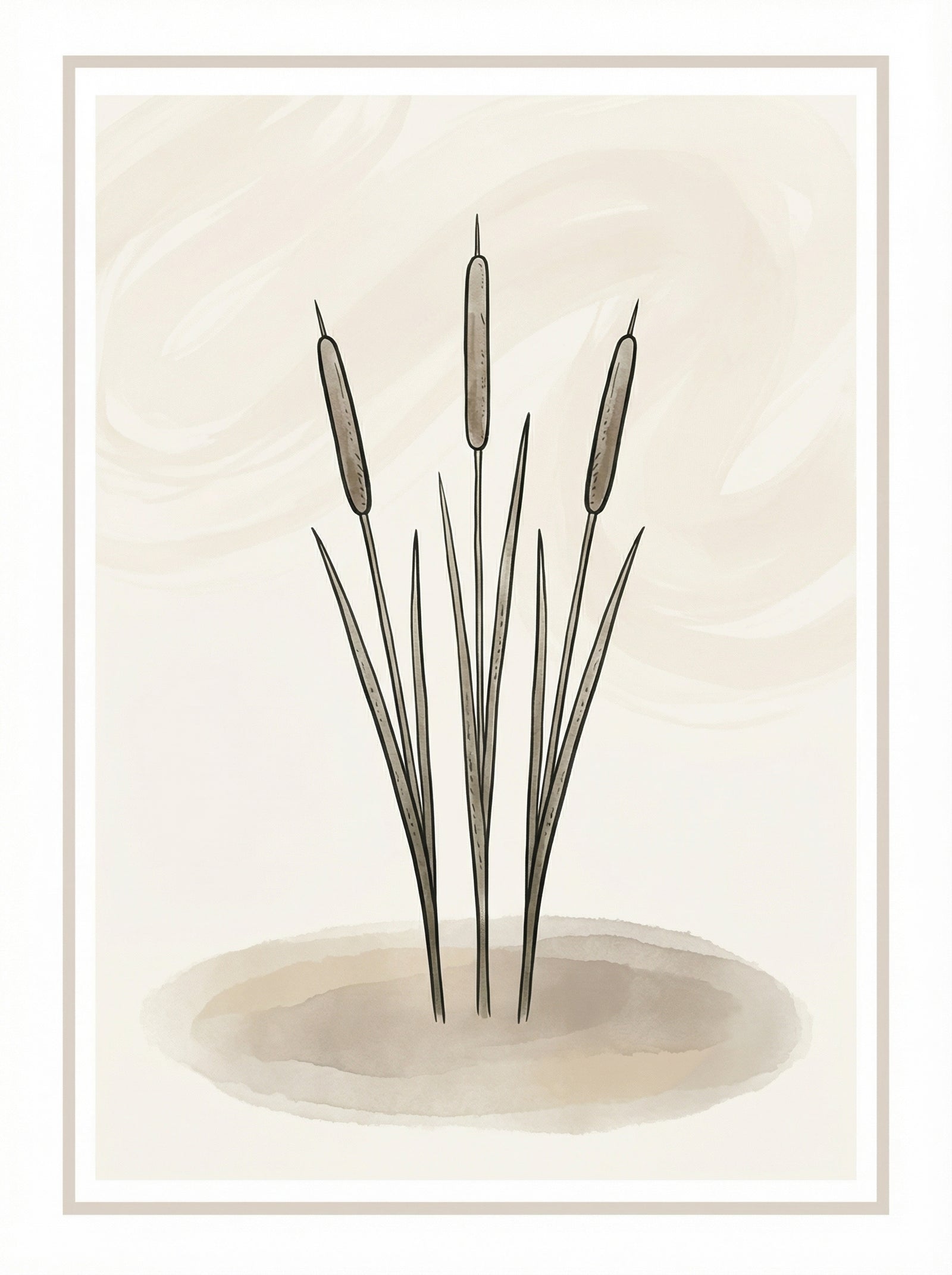 Poster in black frame