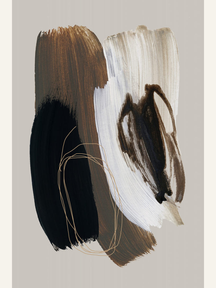 Abstract Brush Strokes 108X Poster – Poster und Kunstdruck