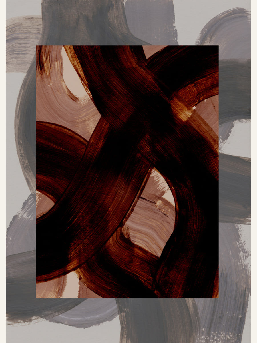 Abstract Brush Strokes 150 Poster – poster and art print