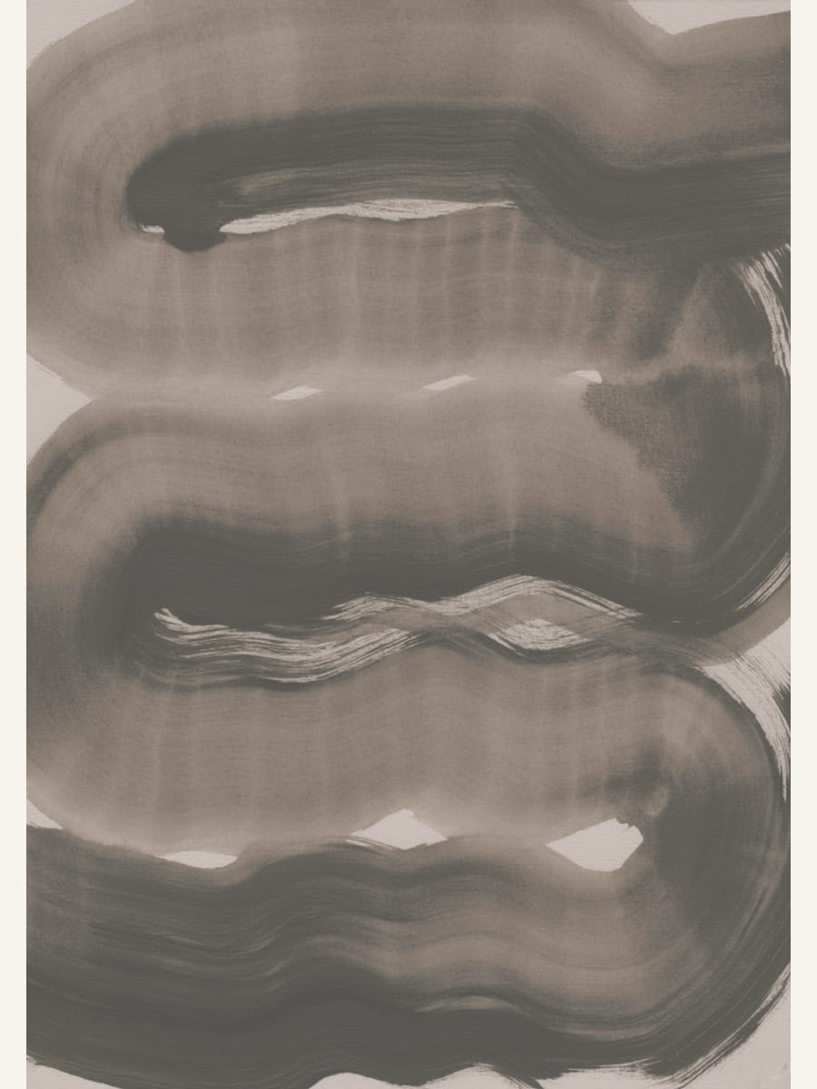 Abstract Brush Strokes 163X Poster – Poster und Kunstdruck