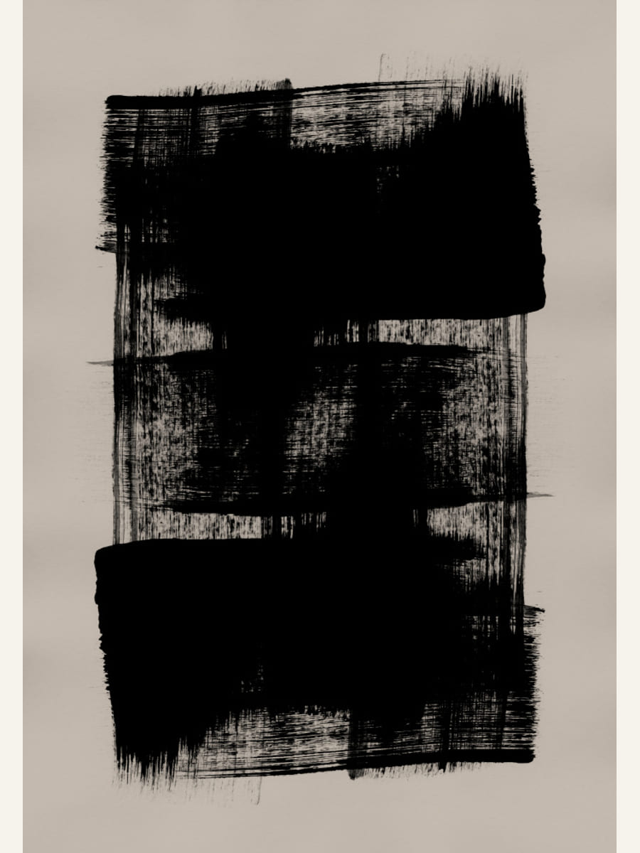 Abstract Brush Strokes 180Y Poster – Poster und Kunstdruck
