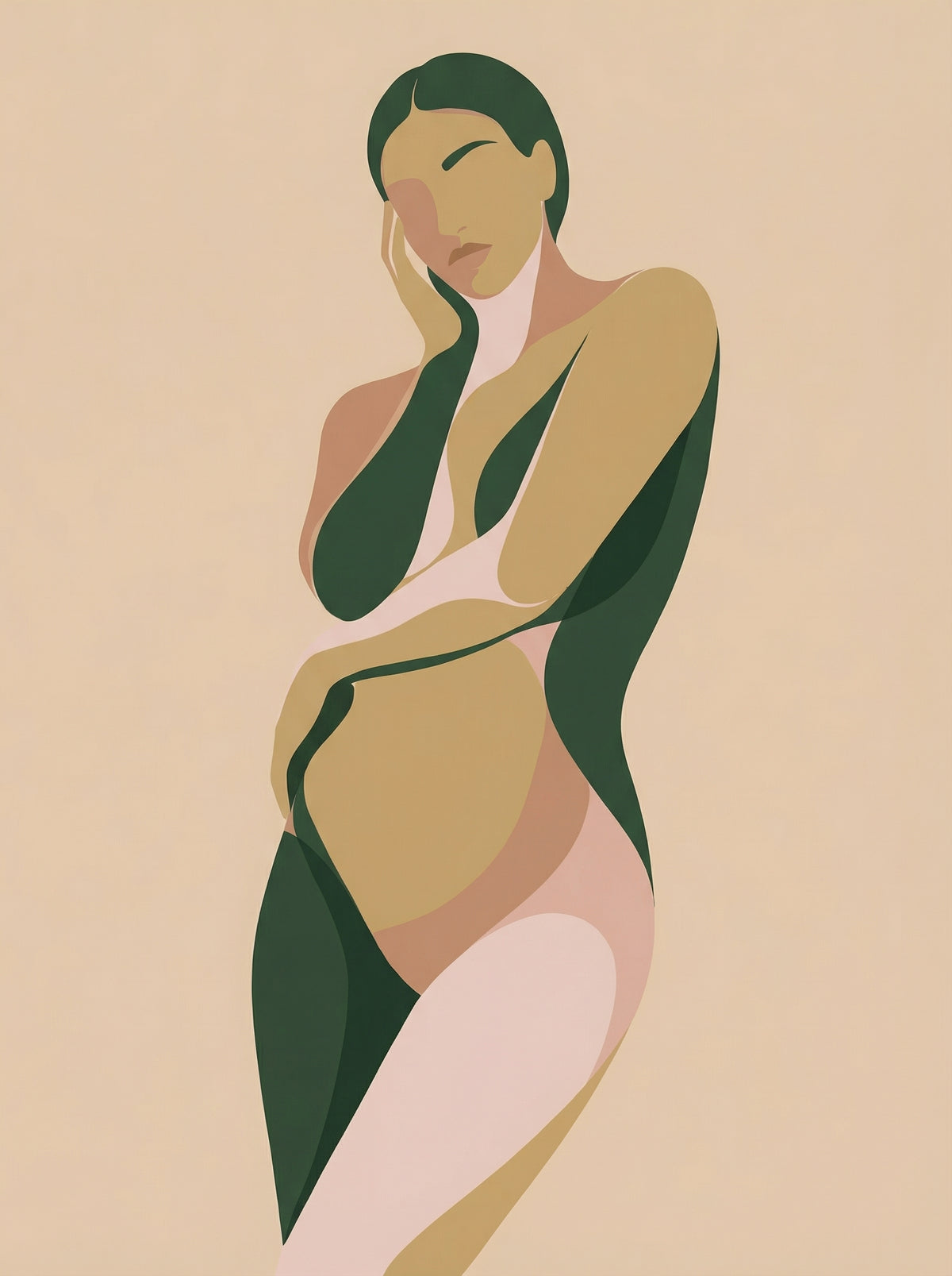 Poster in black frame