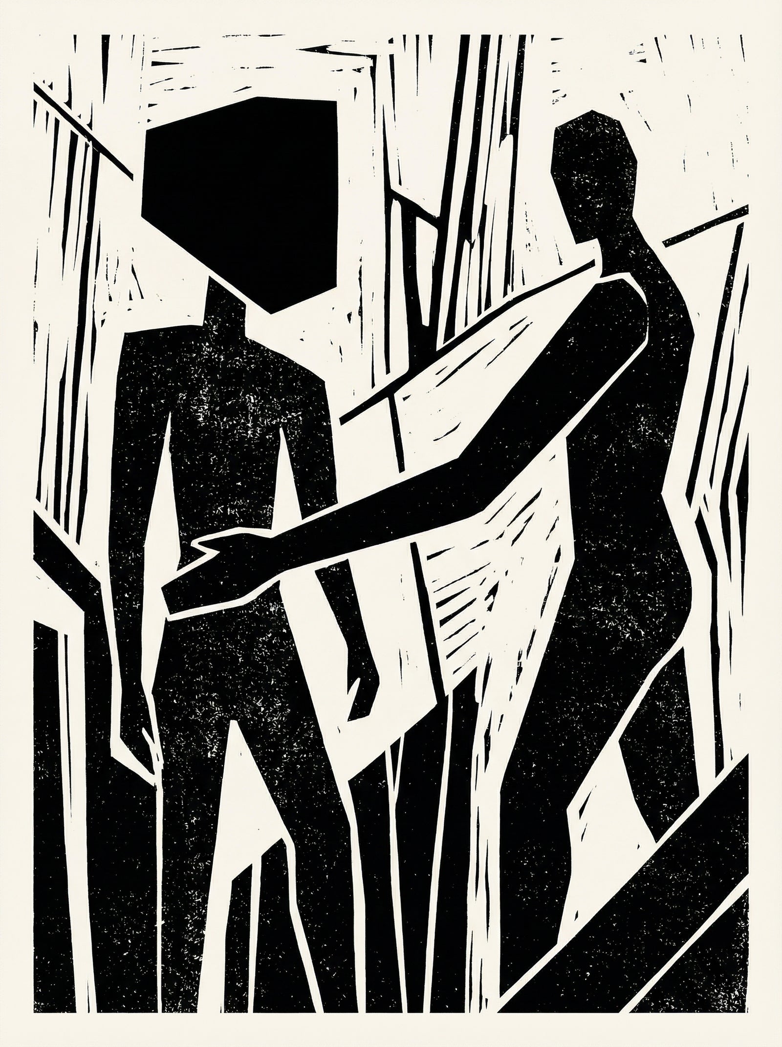 Poster in black frame