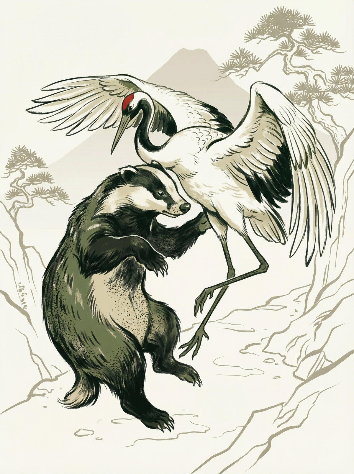 Poster in black frame