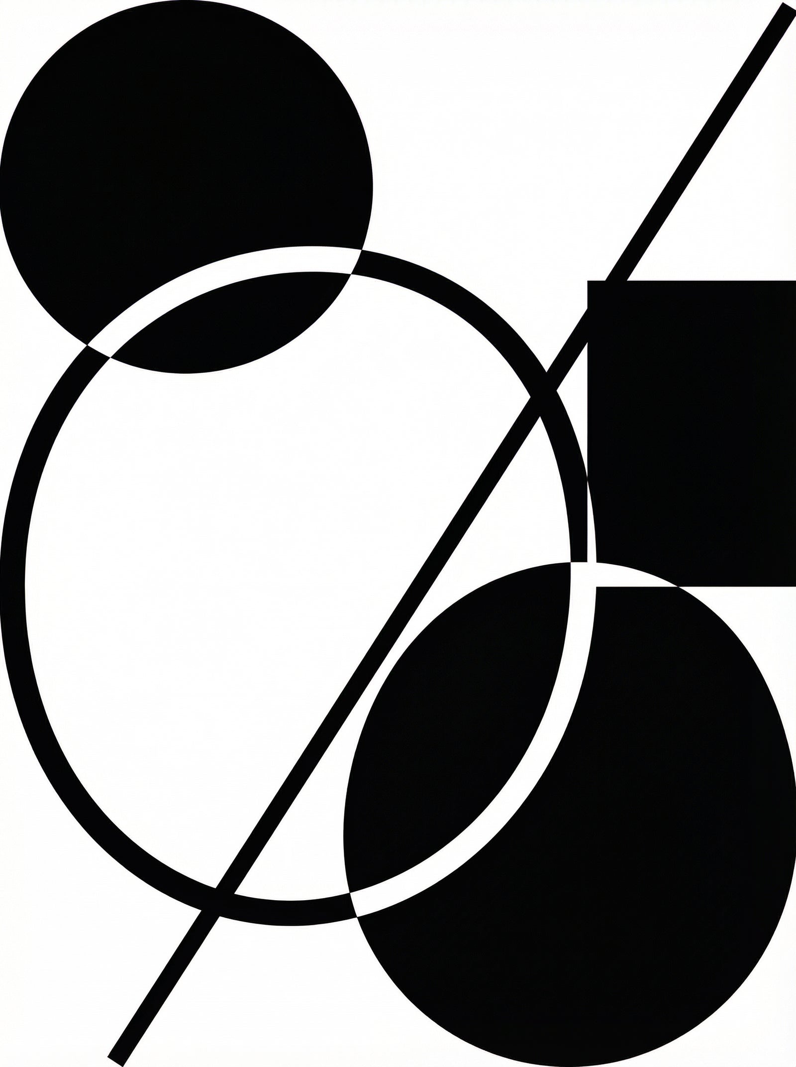 Poster in black frame