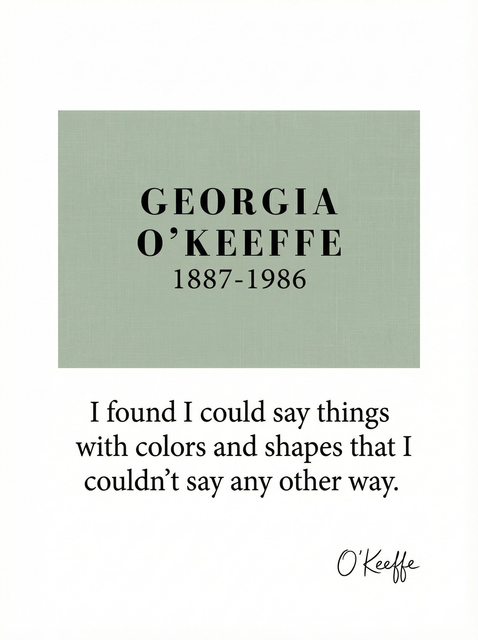 Poster in black frame