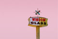 Poster Atomic Pink Starburst Vintage Sign – poster e stampa artistica