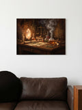 Poster in black frame