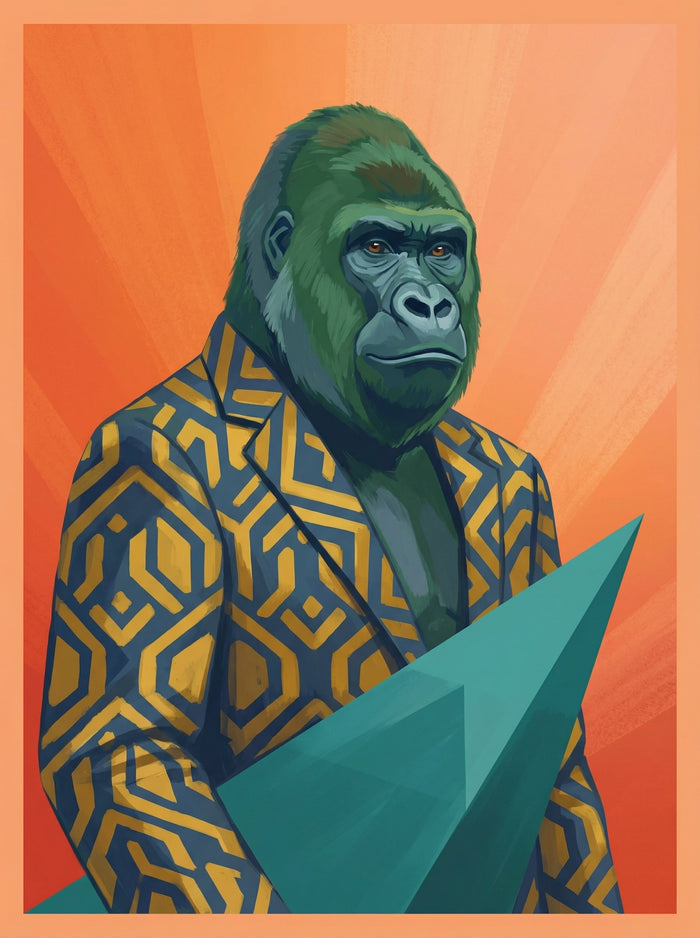 Poster in black frame
