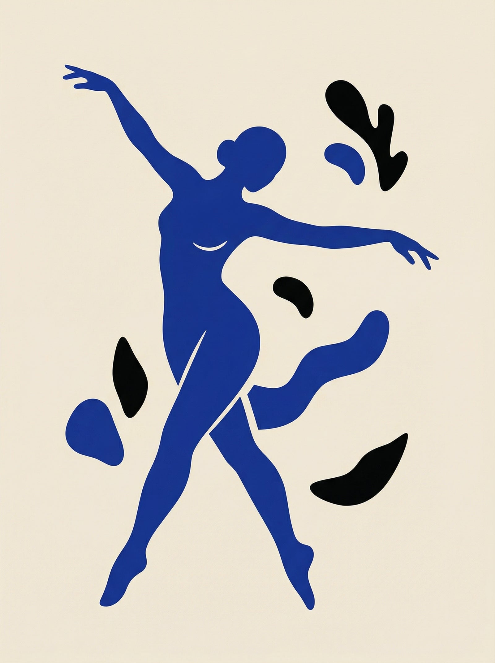 Poster in black frame