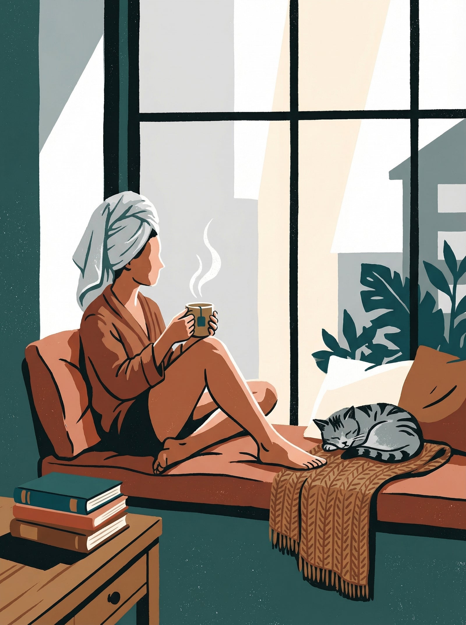 Poster in black frame