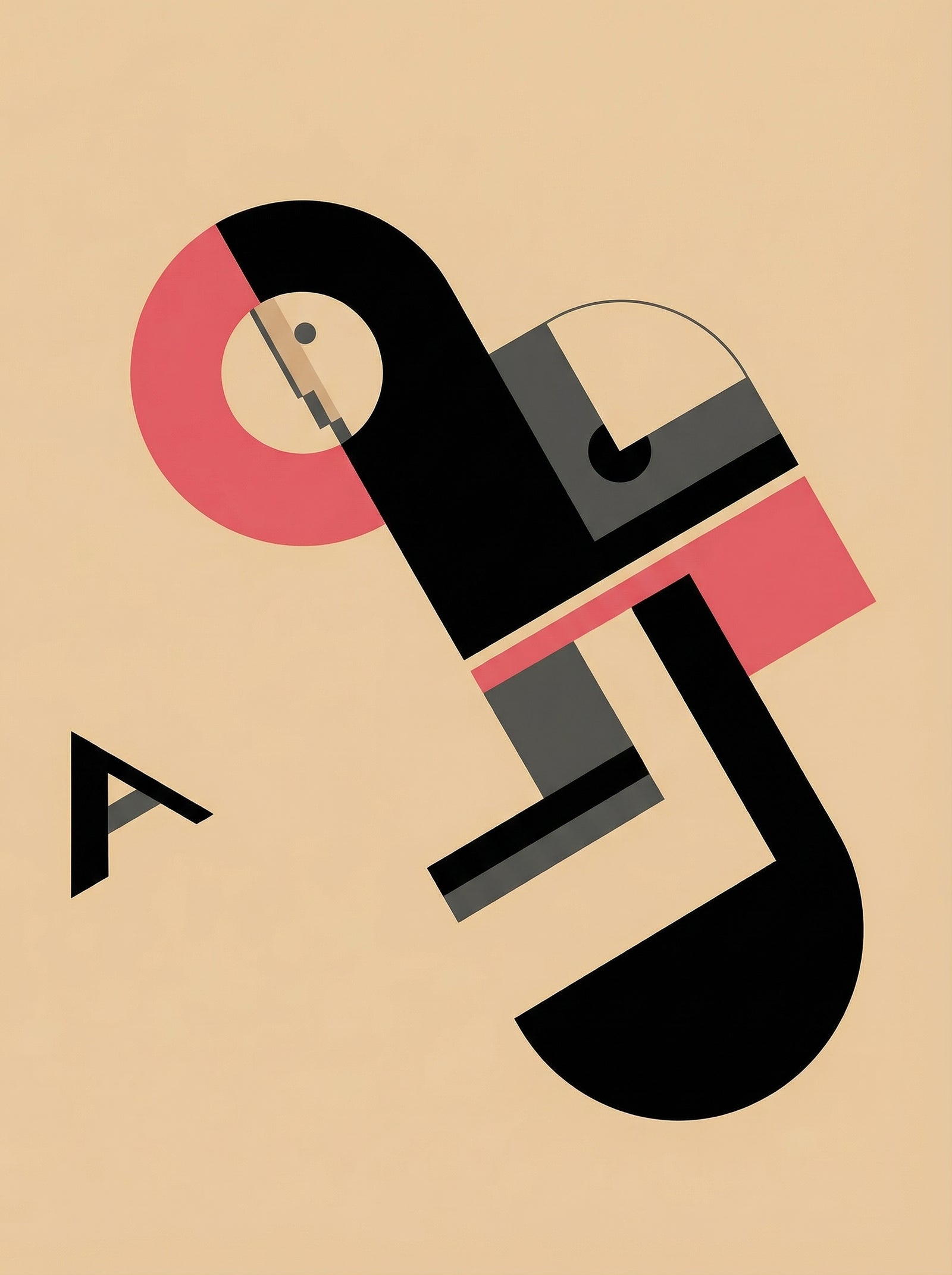 Poster in black frame