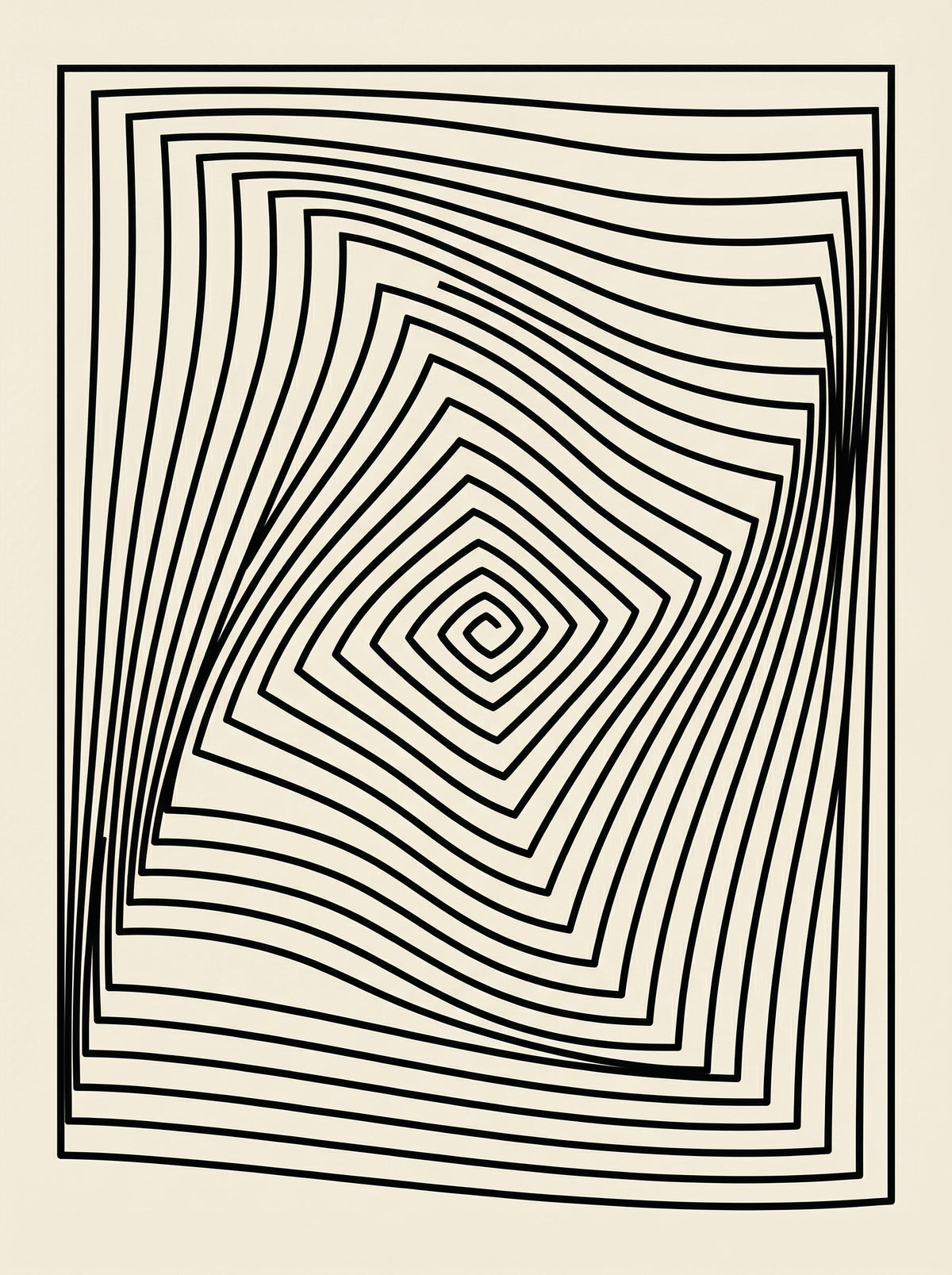 Poster in black frame