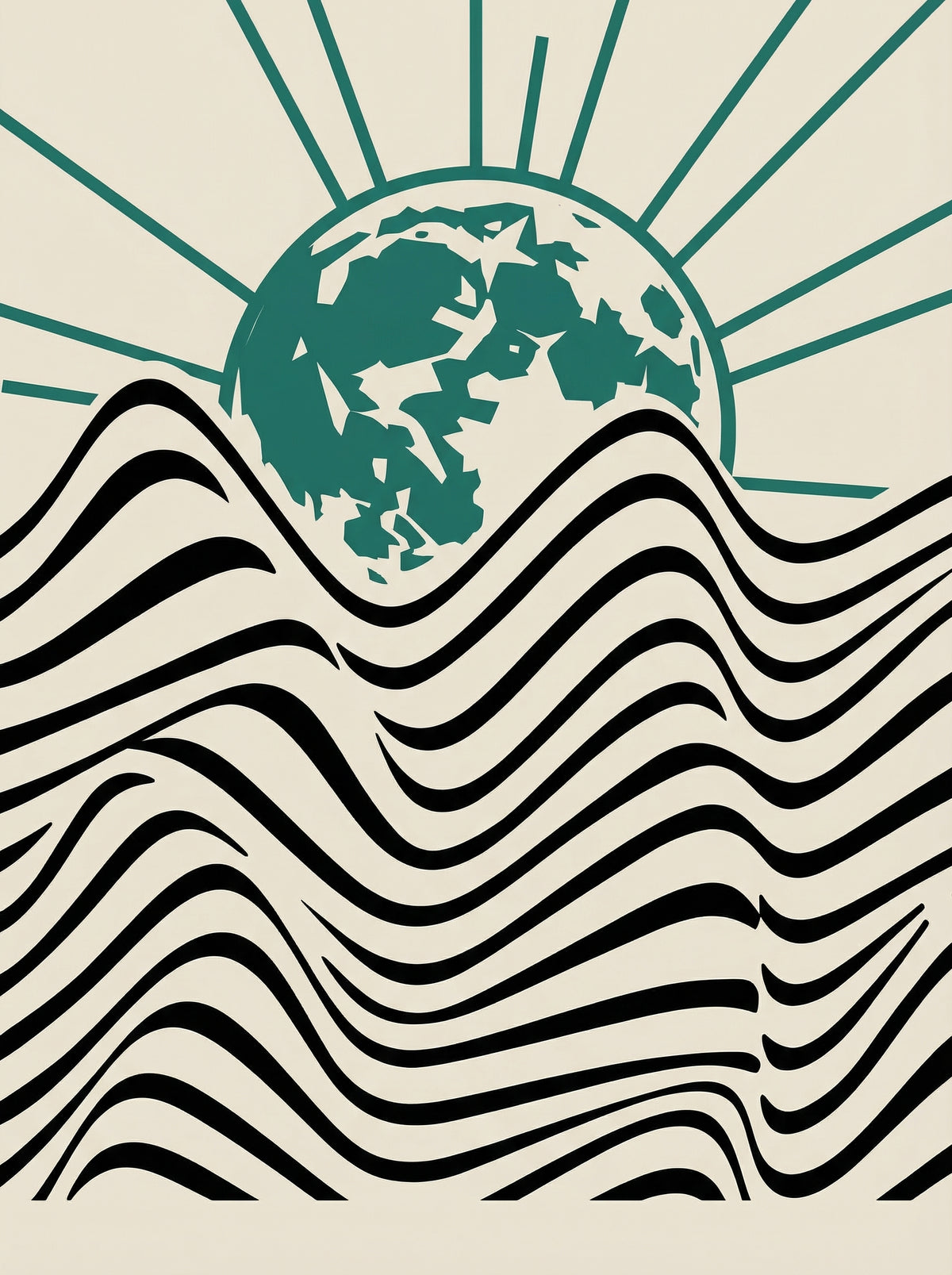 Poster in black frame