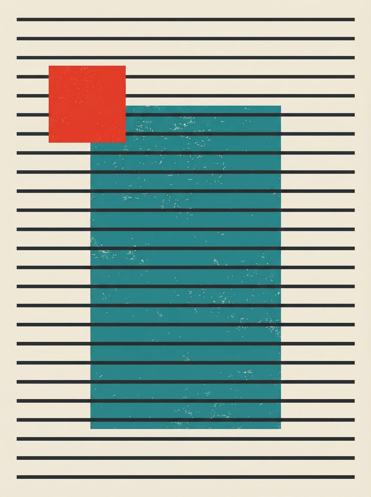 Poster in black frame