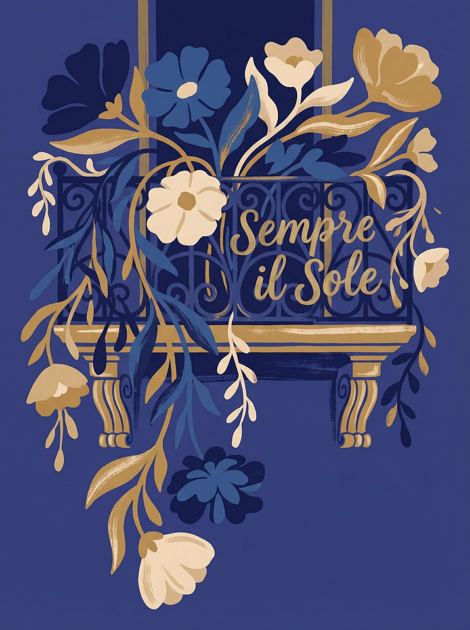 Poster in black frame