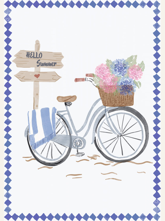 Bicycle at beach Poster – poster och konsttryck