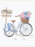 Affiche Bicycle at beach – affiche et impression d’art