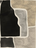 Black Abstract Mosaic Composition Poster – poster and art print