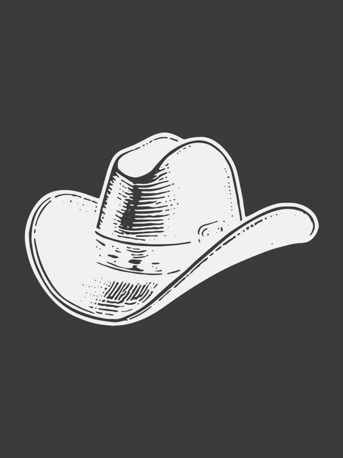 Black Cowboy Hat Poster – plakat og kunsttryk