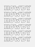 Black Howdy -juliste – juliste ja taidepainatus