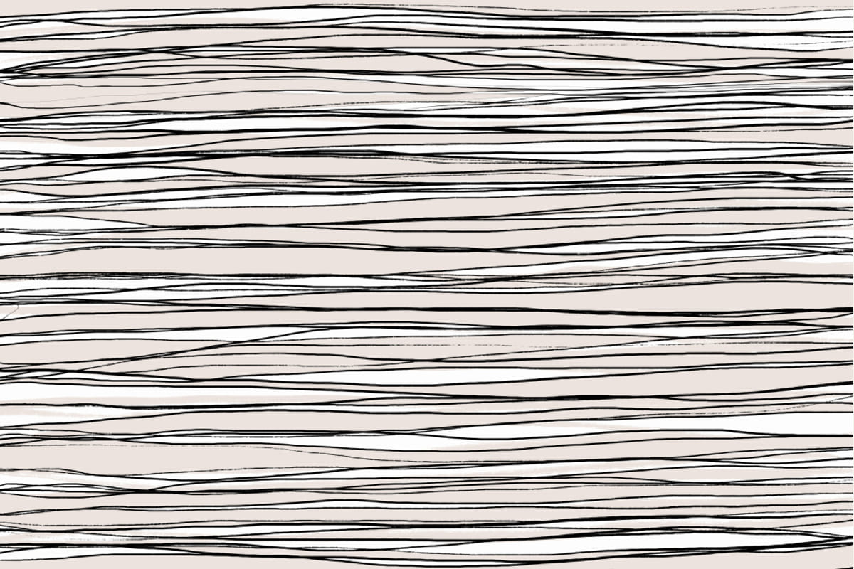 Black on Beige Lines Poster – poster and art print