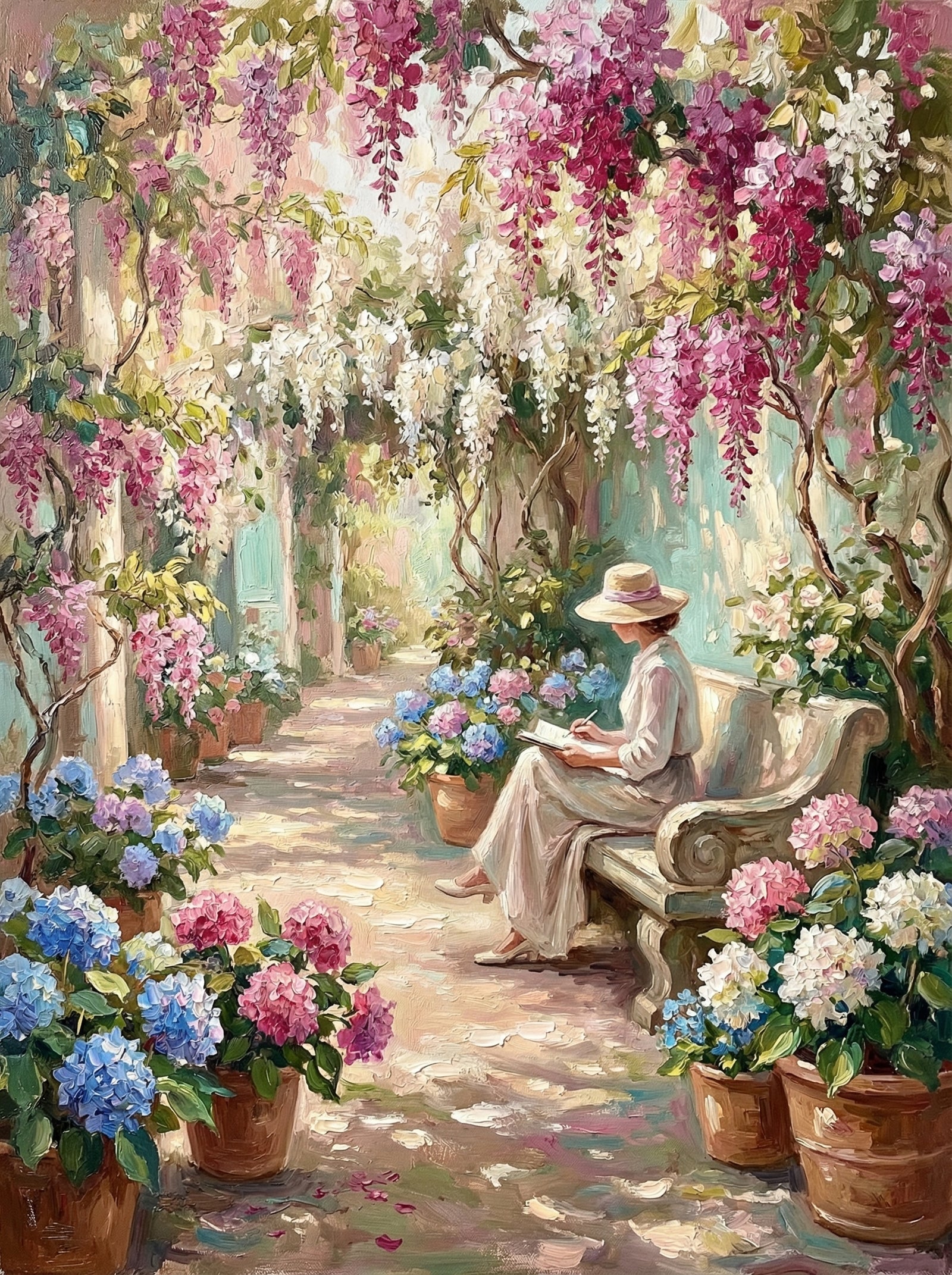 Poster in black frame