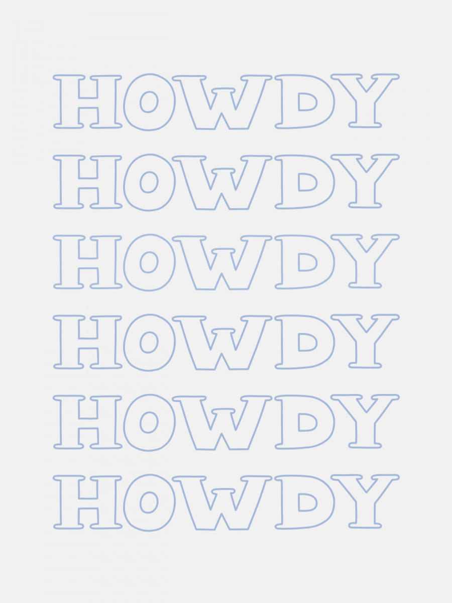Plakat Blue Howdy – plakat i druk artystyczny