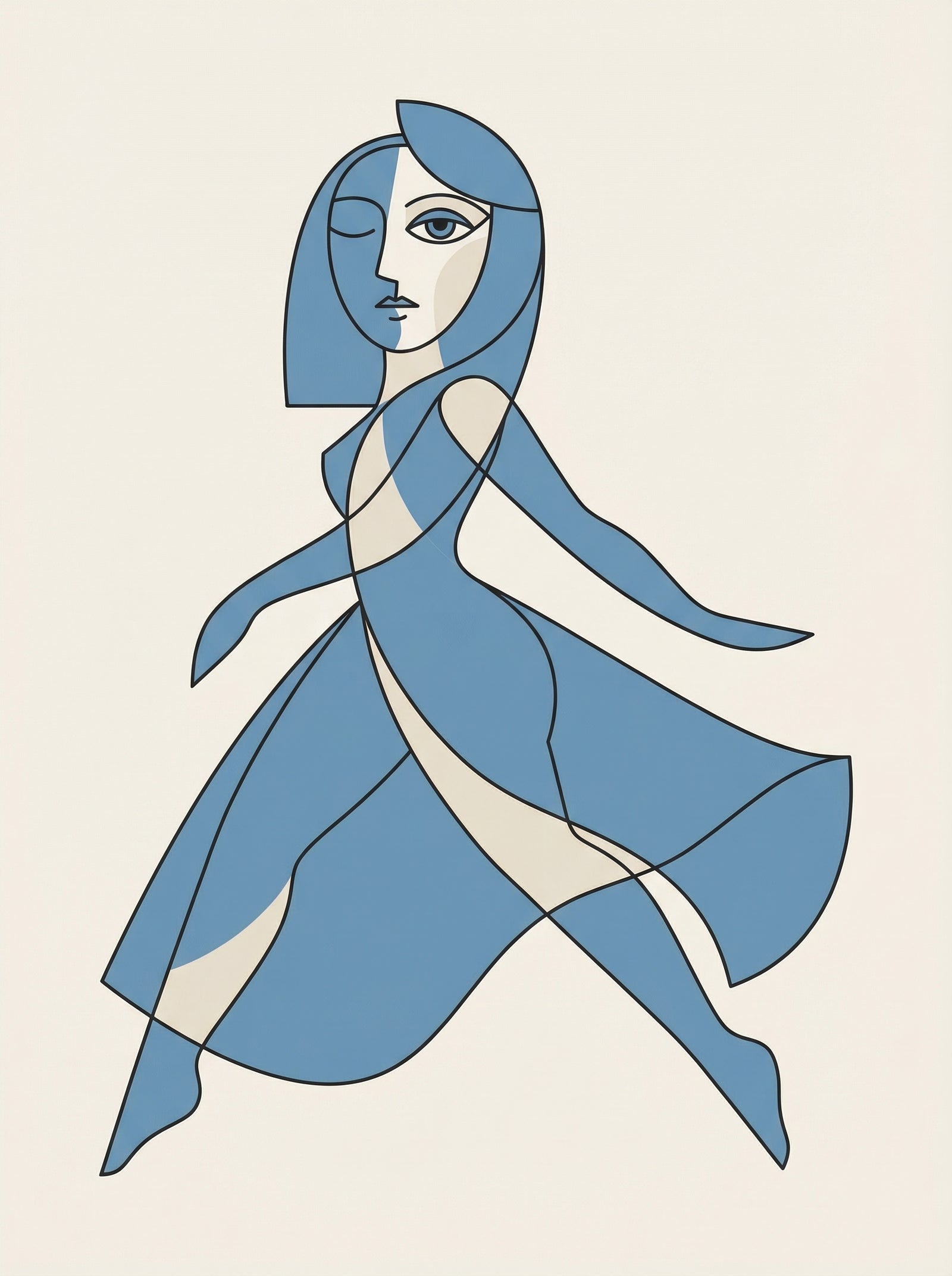 Poster in black frame