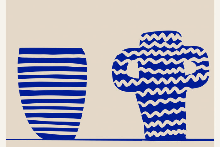 Blue Vases Poster – poster and art print