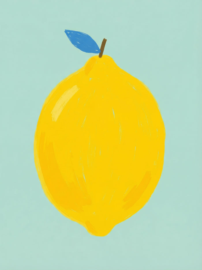 Bold Green Pear – poster and art print