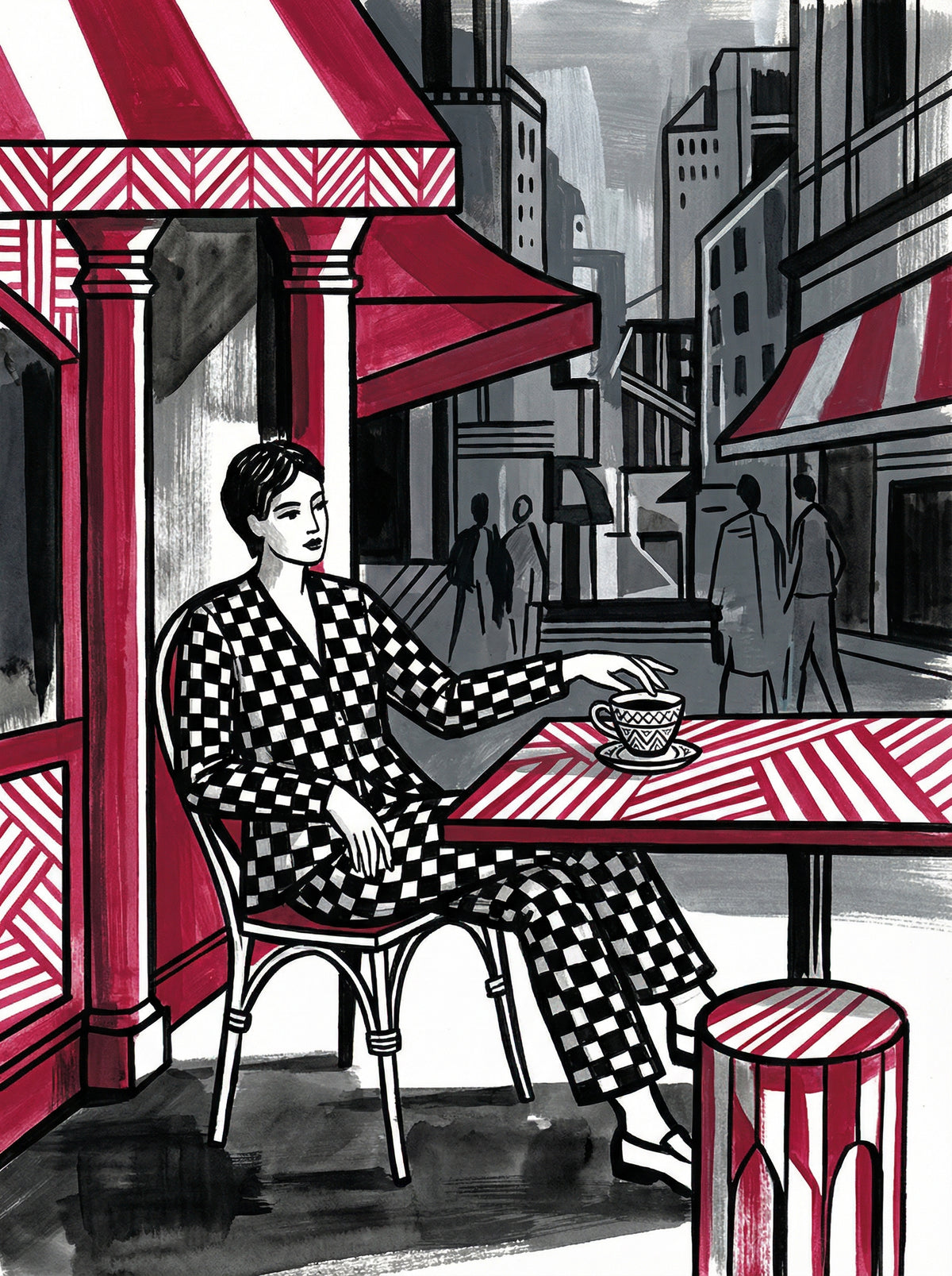 Poster in black frame