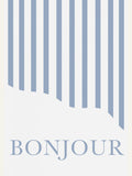Póster Bonjour Stripes – póster e impresión artística