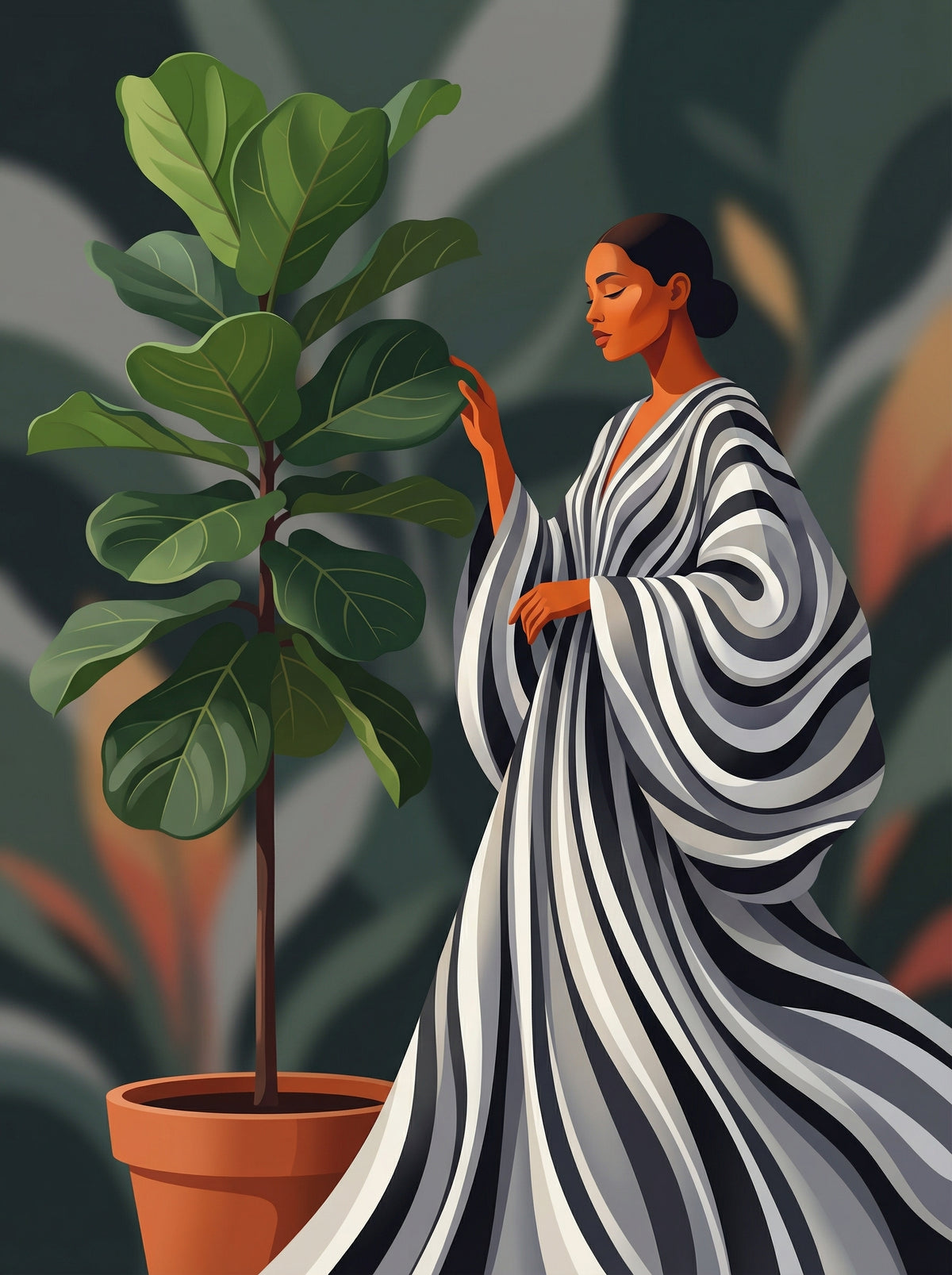 Poster in black frame