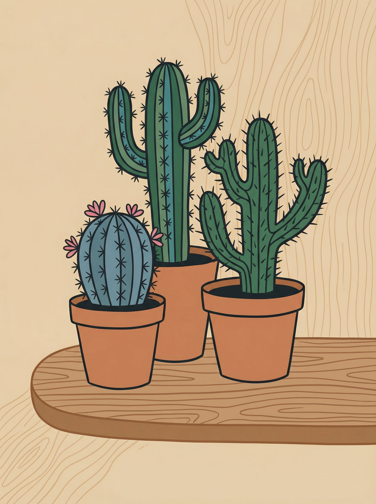 Poster in black frame