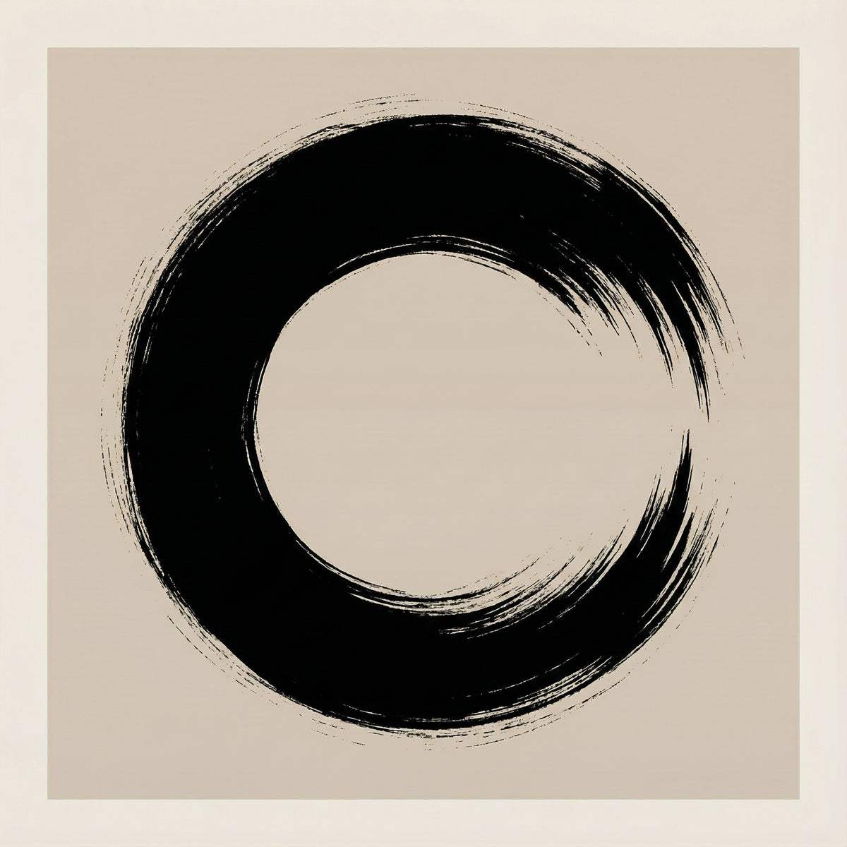 Poster in black frame