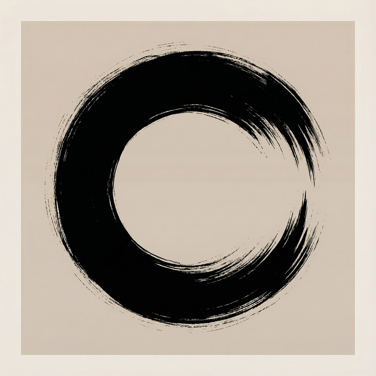 Poster in black frame