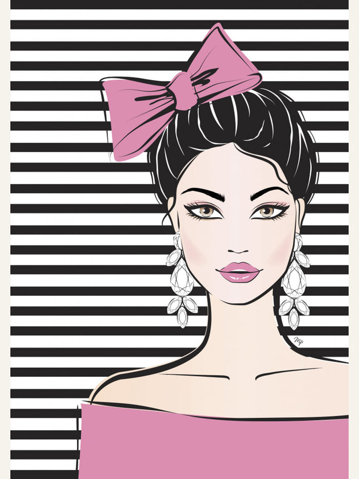 Bow Girl Poster – Poster und Kunstdruck