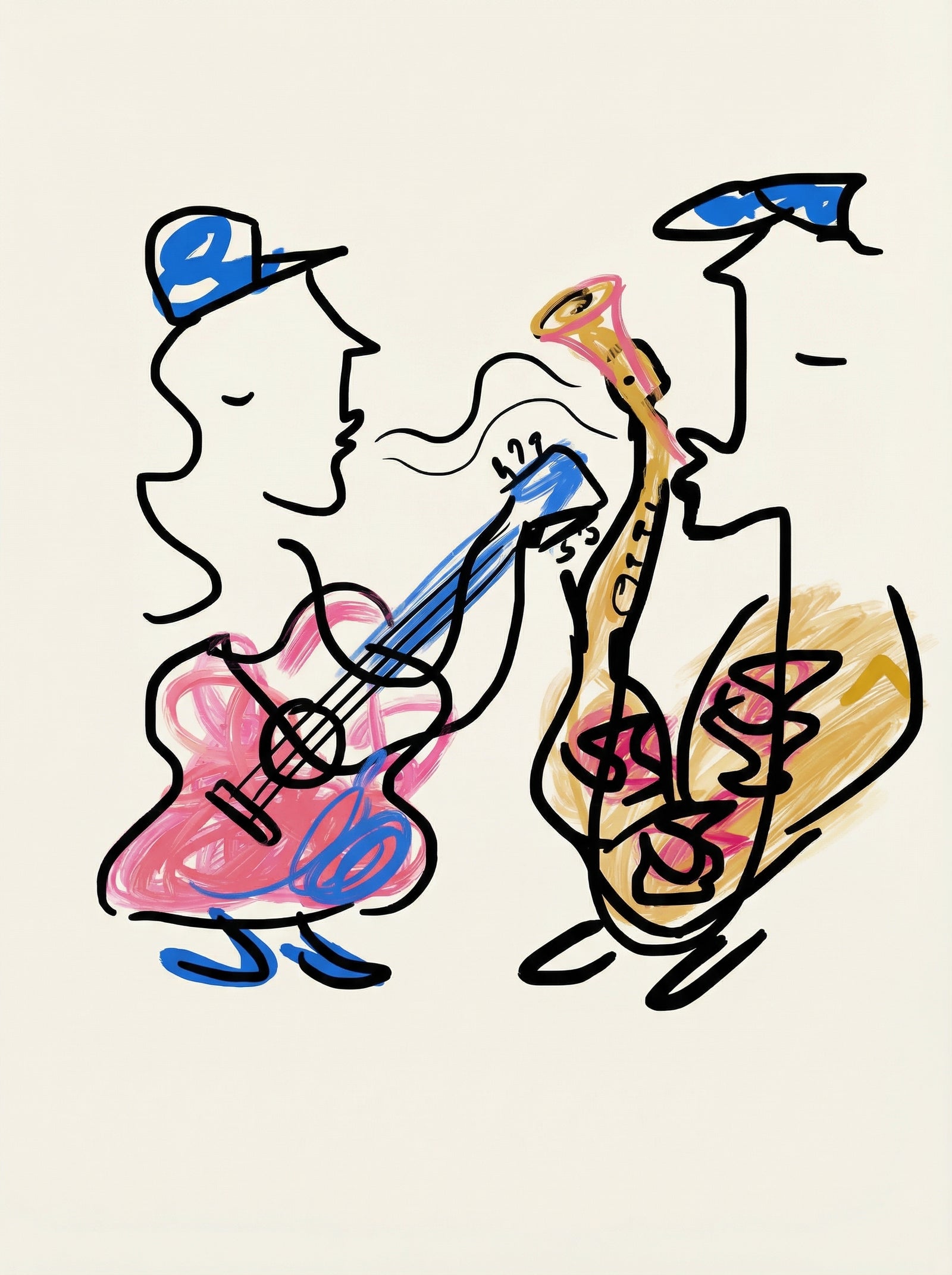 Poster in black frame