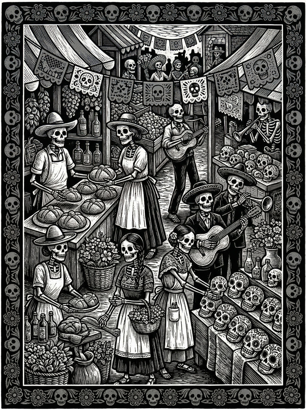 Poster in black frame