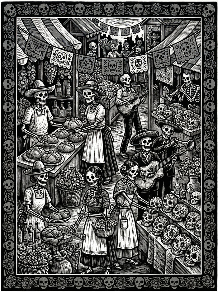 Poster in black frame