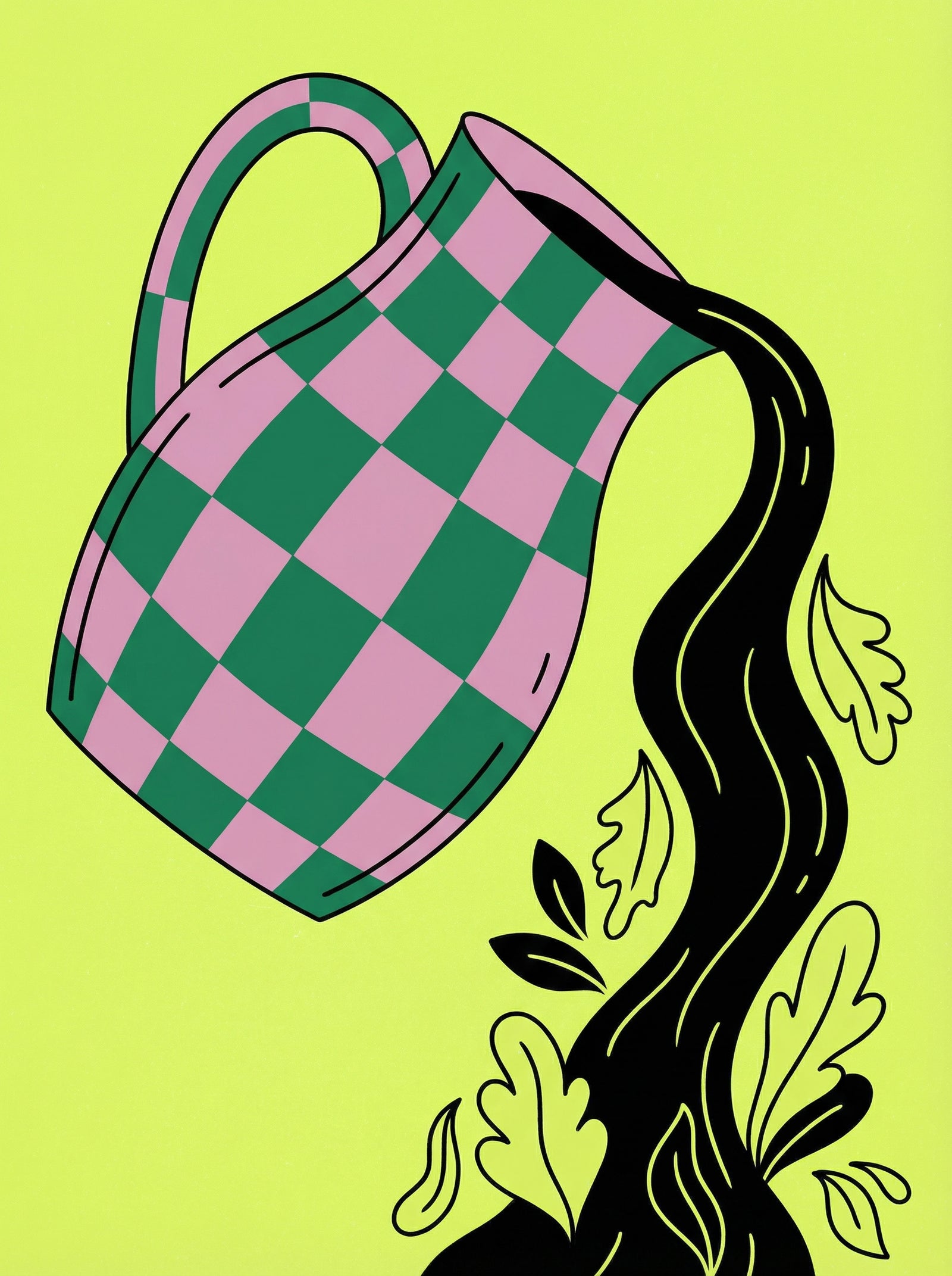 Poster in black frame