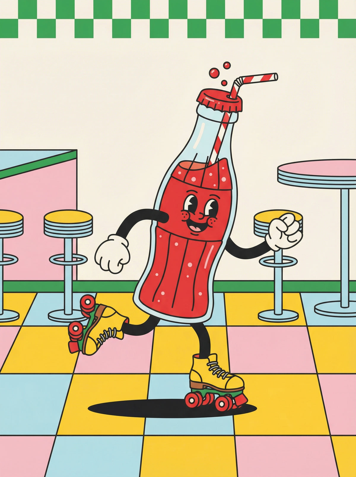 Poster in black frame