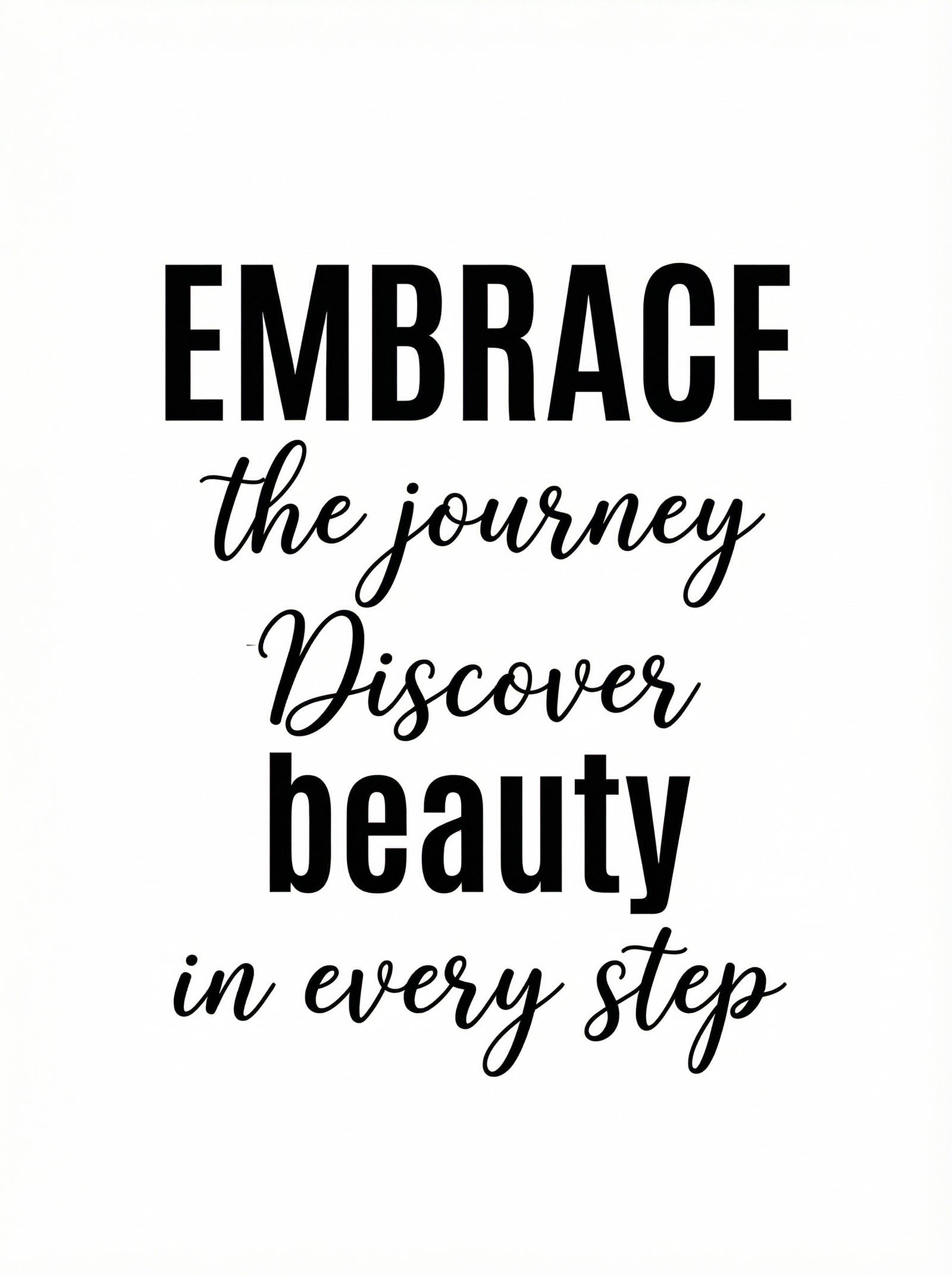 Poster in black frame