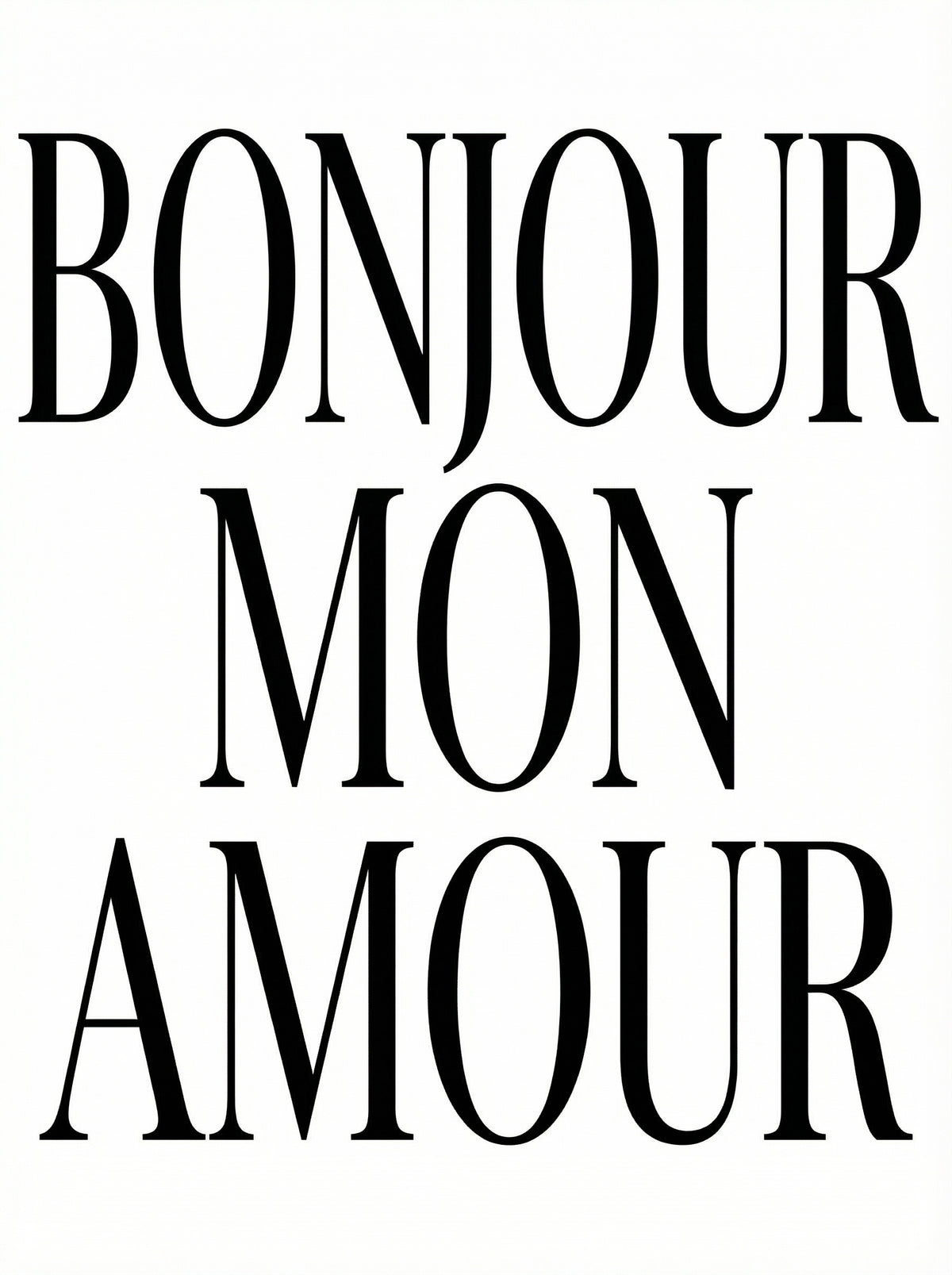 Poster in black frame