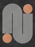 Circles on black background 1 Poster – poster and art print