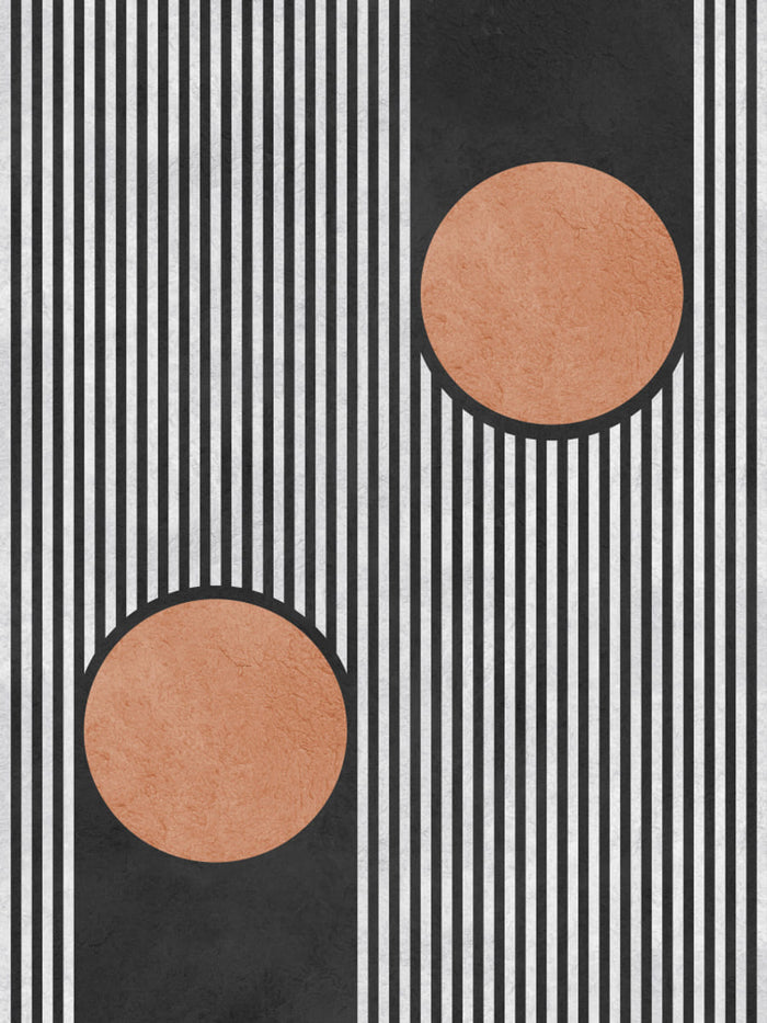 Circles on black background 2 Poster – poster and art print