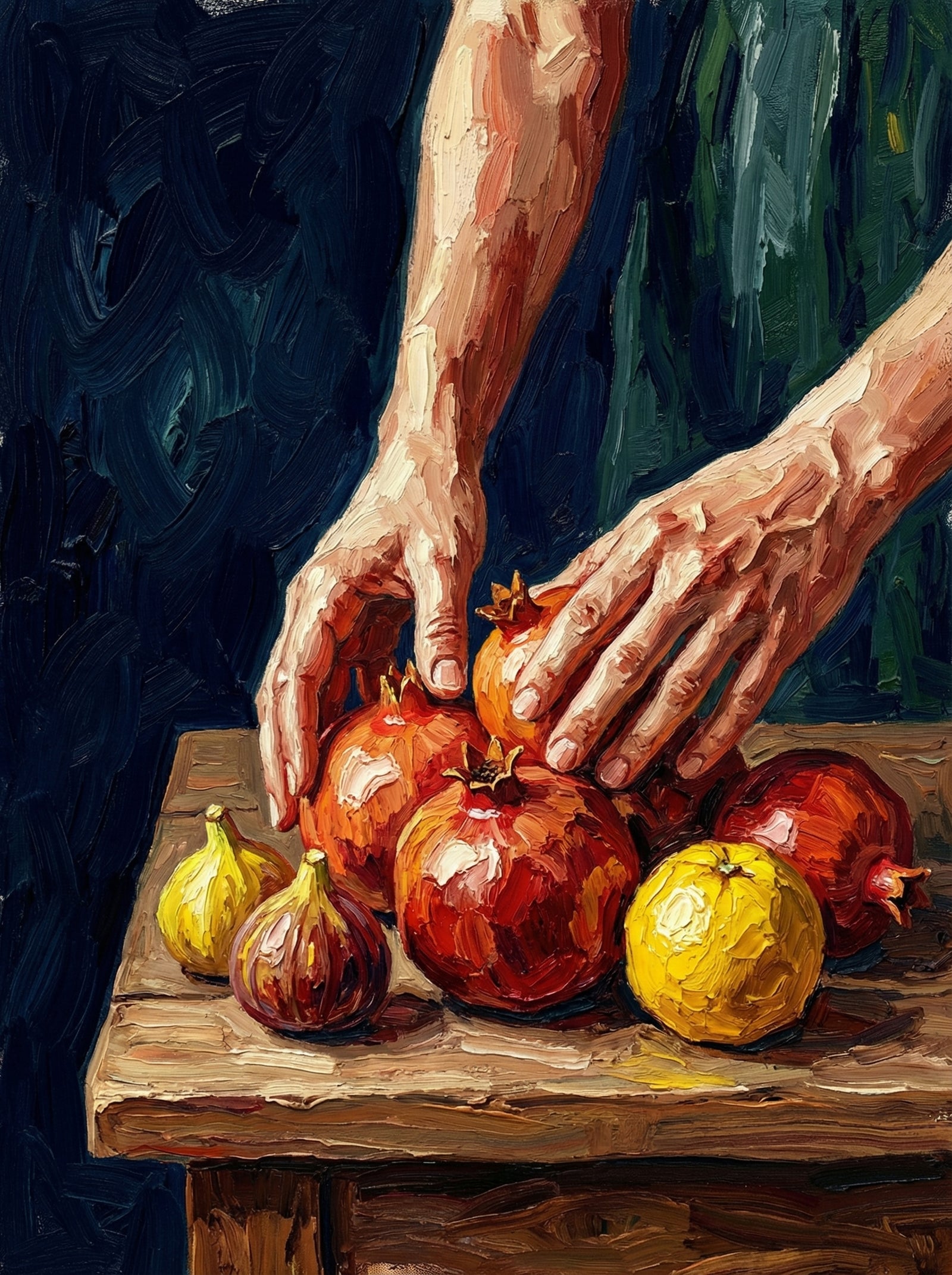 Poster in black frame